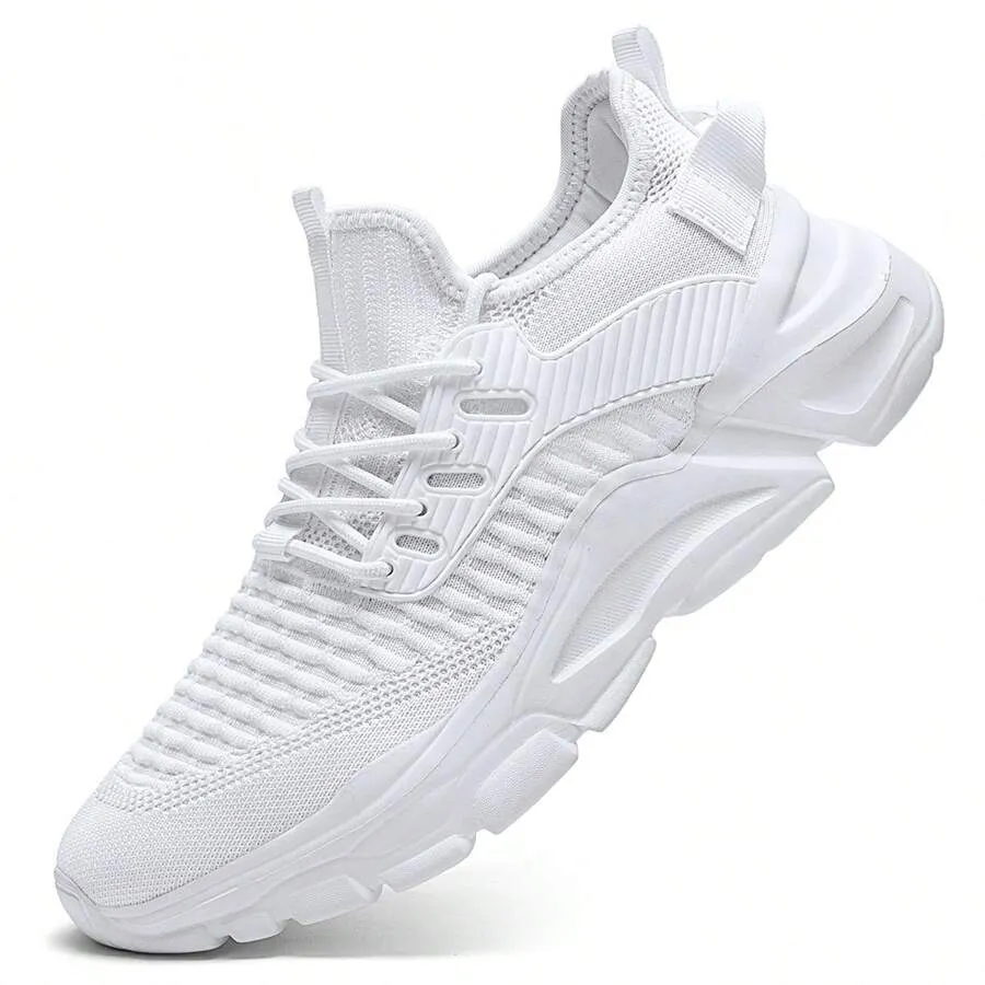 Comfortable Men's Walking Shoes, Fashionable Running Sneakers for Sports Activities