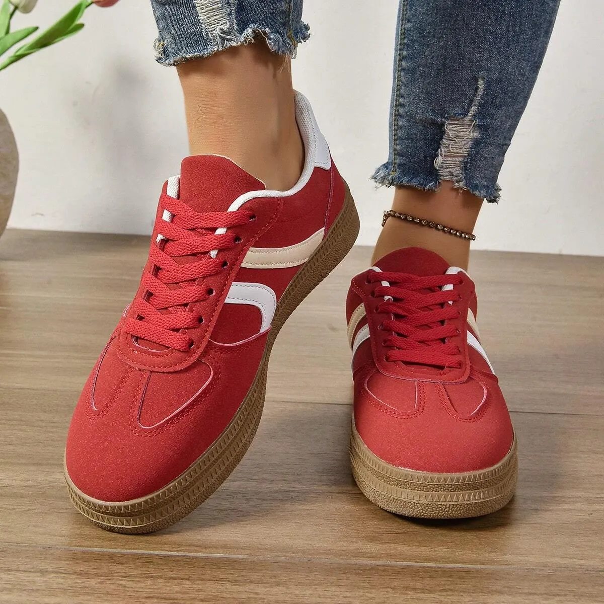 Unisex Casual Sneakers, Timeless Vintage Design and Versatile Sports Style