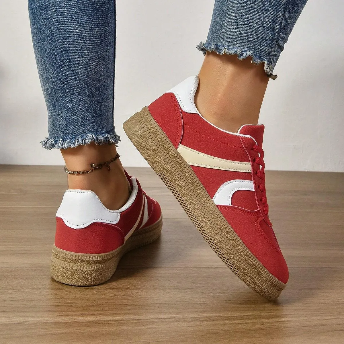 Unisex Casual Sneakers, Timeless Vintage Design and Versatile Sports Style